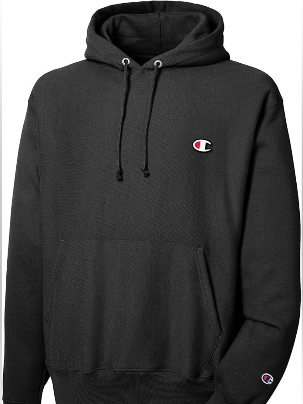 Champion Reverse Weave Pullover Hoodie Black Men’s Size M
